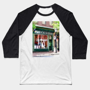 Alexandria VA - Ice Cream Parlor Baseball T-Shirt